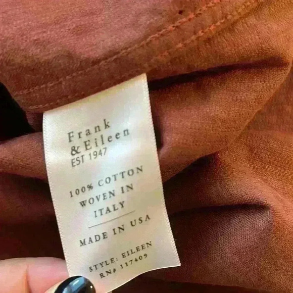 NWOT Frank & Eileen Corduroy Button-Up Shirt - Picture 10 of 13